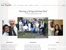 Tablet Screenshot of churchinlosangeles.org